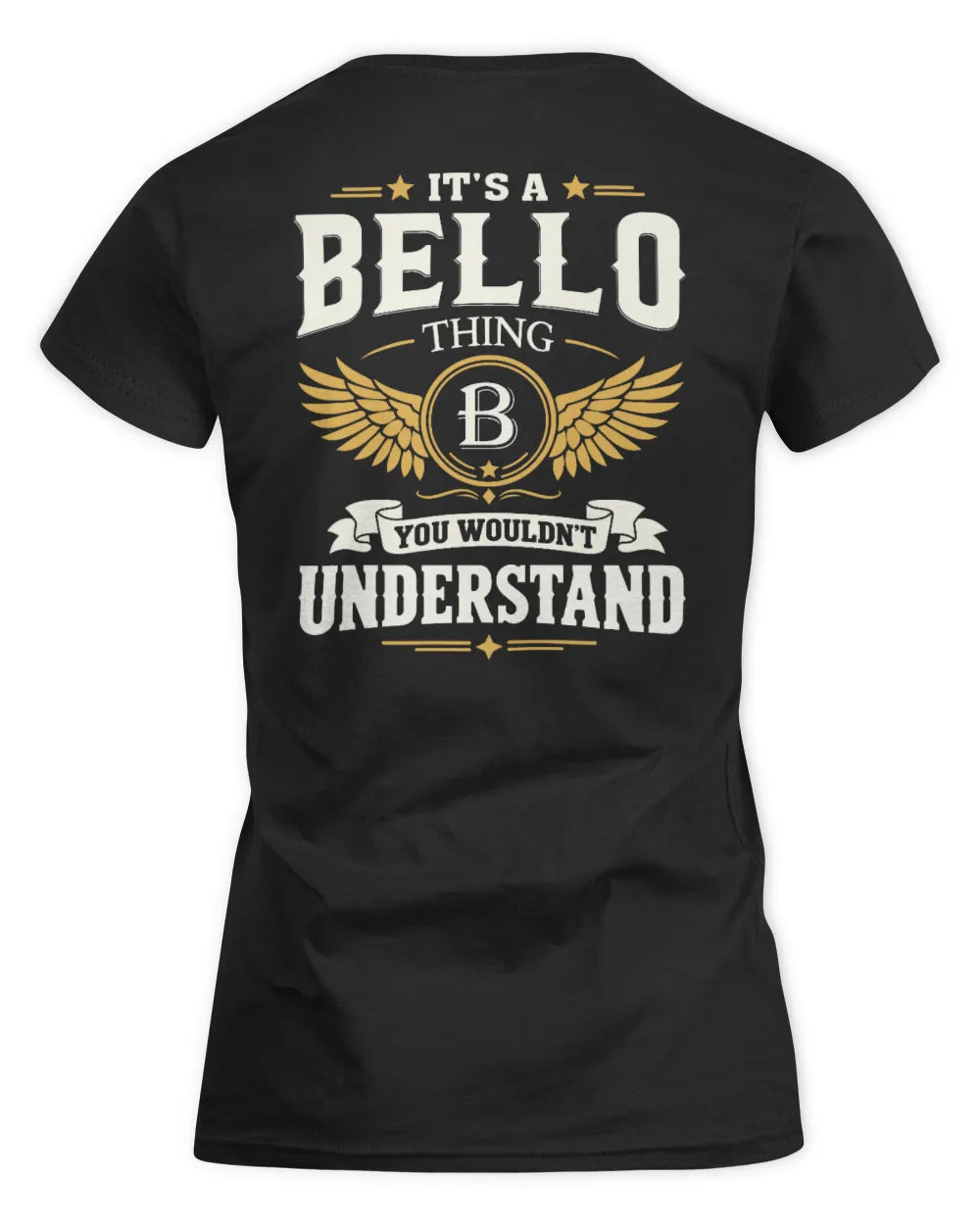 BELLO KT06-M008 It’s a [NAME] Thing – You Wouldn’t Understand | Personalized Vintage T-Shirt - Women's Standard T-Shirt - Black