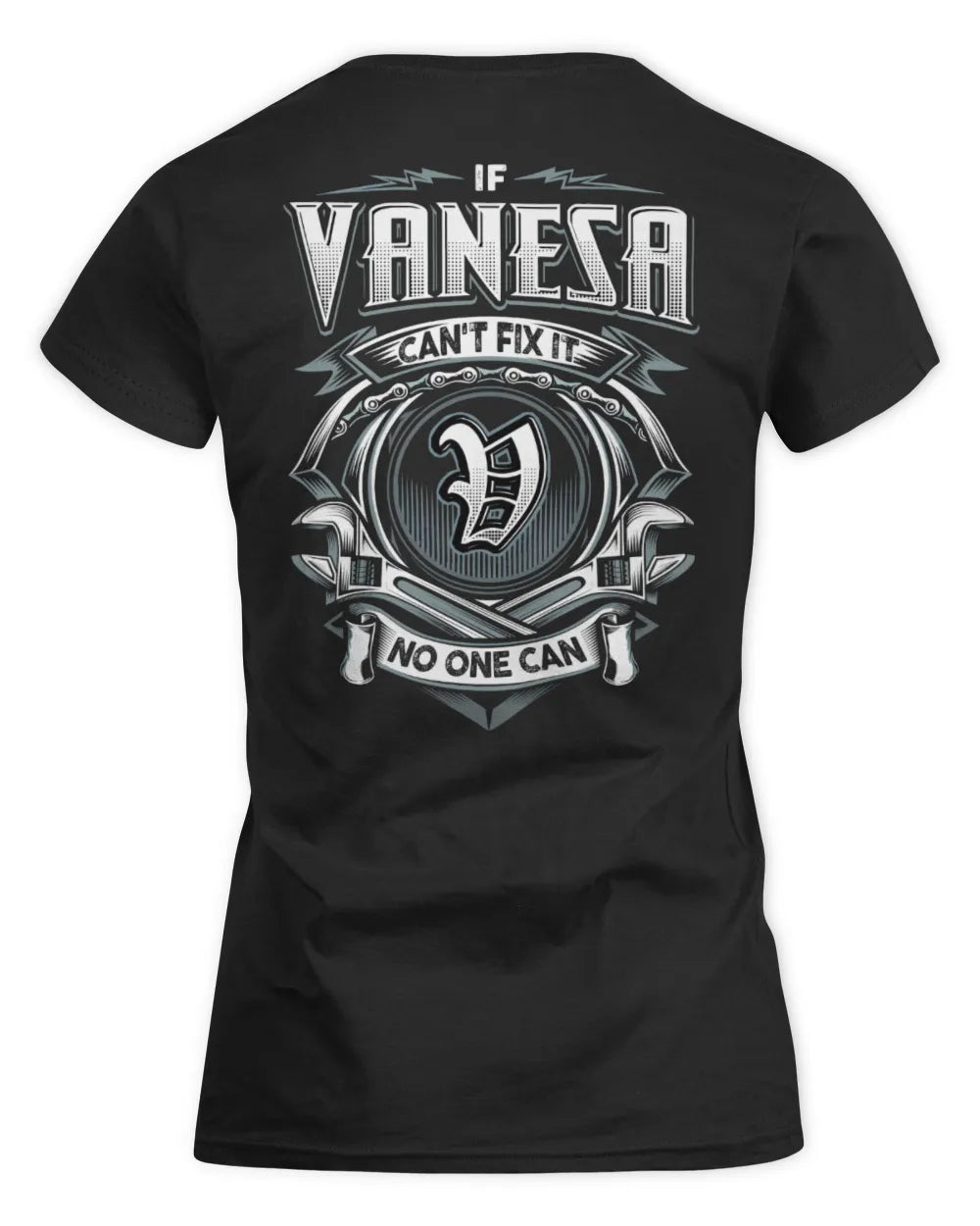 VANESA AP81-K4-626 - Personalized Ahmed Quote Apparel “If Ahmed Can't Fix It, No One Can” - Women's Standard T-Shirt - Black