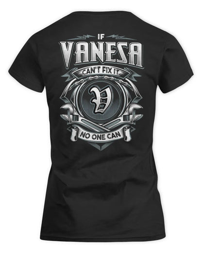 VANESA AP81-K4-626 - Personalized Ahmed Quote Apparel “If Ahmed Can't Fix It, No One Can” - Women's Standard T-Shirt - Black