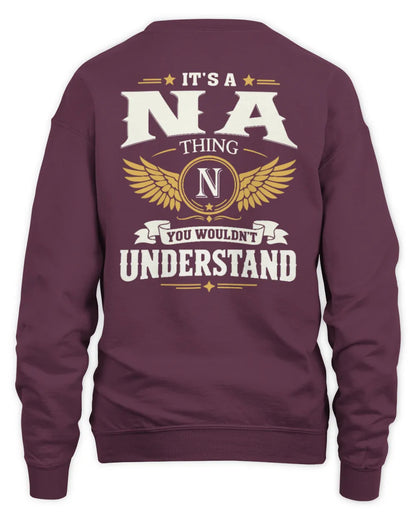 NA KT06-M008 It’s a [NAME] Thing – You Wouldn’t Understand | Personalized Vintage T-Shirt - Unisex Sweatshirt - Maroon