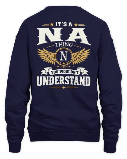 NA KT06-M008 It’s a [NAME] Thing – You Wouldn’t Understand | Personalized Vintage T-Shirt - Unisex Sweatshirt - Navy