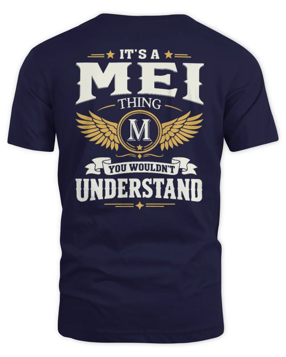 MEI KT06-M008 It’s a [NAME] Thing – You Wouldn’t Understand | Personalized Vintage T-Shirt - Unisex Standard T-Shirt - Navy