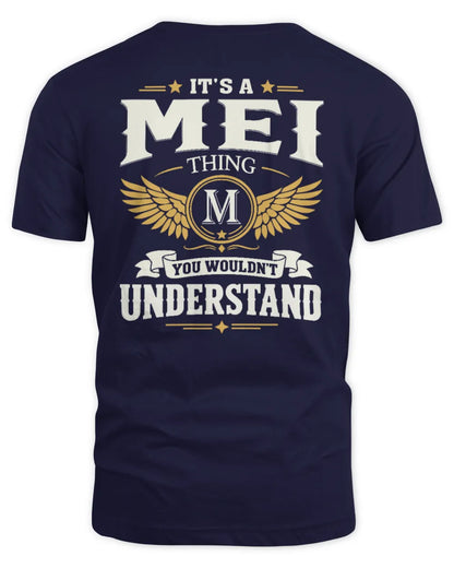 MEI KT06-M008 It’s a [NAME] Thing – You Wouldn’t Understand | Personalized Vintage T-Shirt - Unisex Standard T-Shirt - Navy