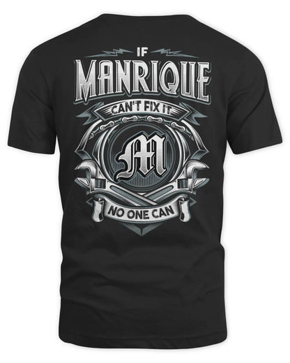 MANRIQUE AP81-K4-626 - Personalized Ahmed Quote Apparel “If Ahmed Can't Fix It, No One Can” - Unisex Standard T-Shirt - Black