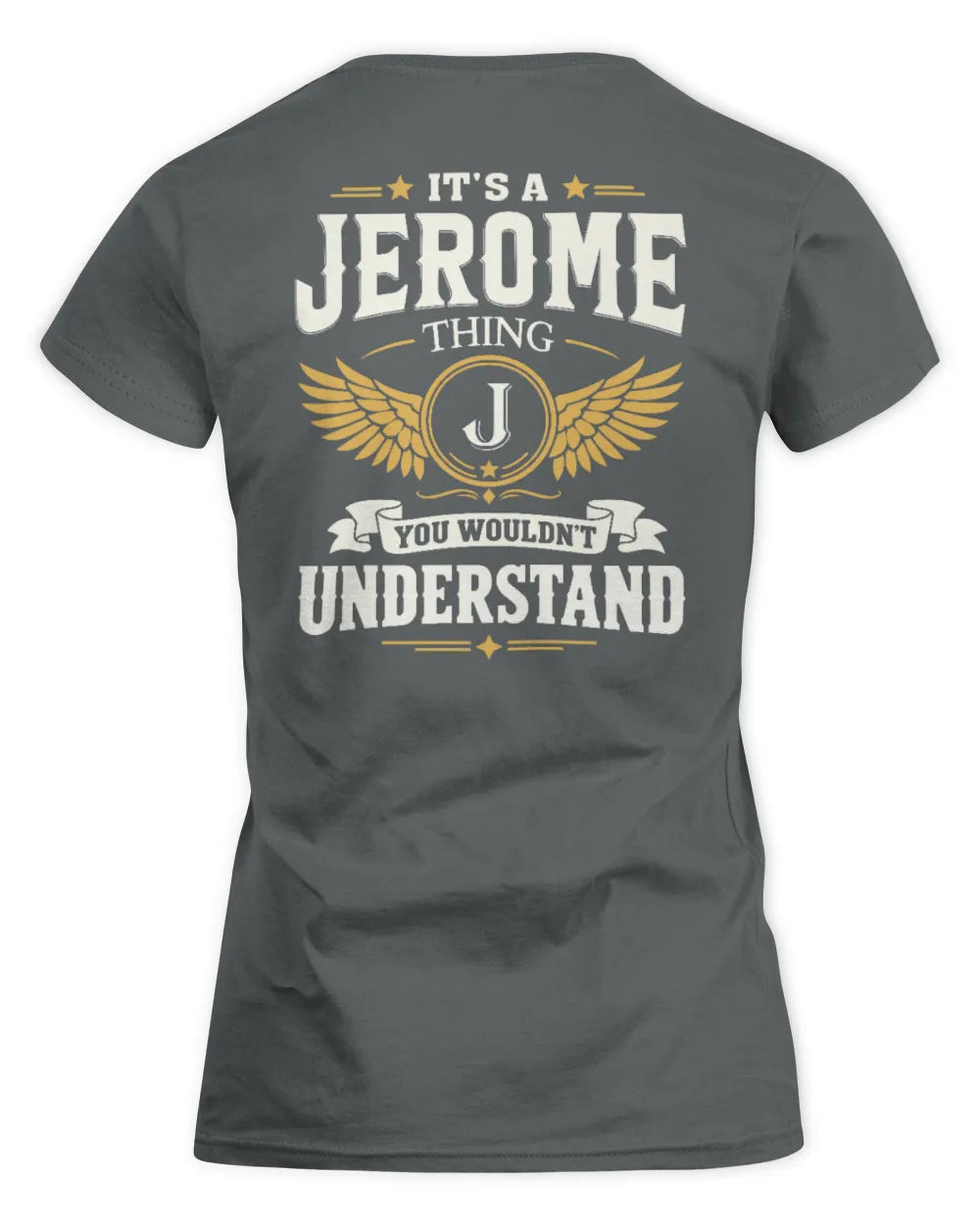JEROME KT06-M008 It’s a [NAME] Thing – You Wouldn’t Understand | Personalized Vintage T-Shirt - Women's Standard T-Shirt - Charcoal
