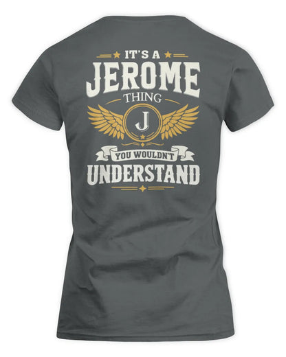 JEROME KT06-M008 It’s a [NAME] Thing – You Wouldn’t Understand | Personalized Vintage T-Shirt - Women's Standard T-Shirt - Charcoal