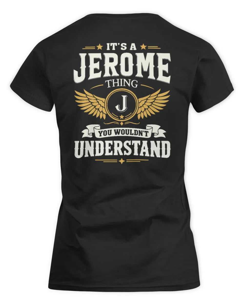 JEROME KT06-M008 It’s a [NAME] Thing – You Wouldn’t Understand | Personalized Vintage T-Shirt - Women's Standard T-Shirt - Black