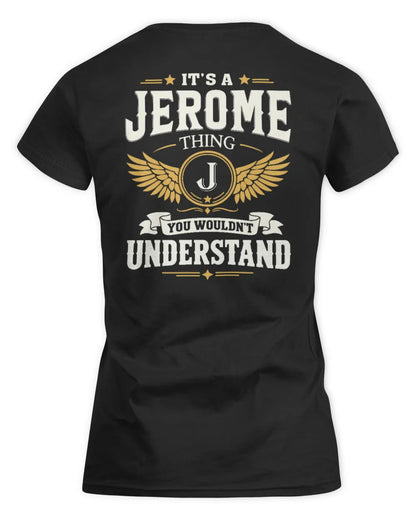 JEROME KT06-M008 It’s a [NAME] Thing – You Wouldn’t Understand | Personalized Vintage T-Shirt - Women's Standard T-Shirt - Black