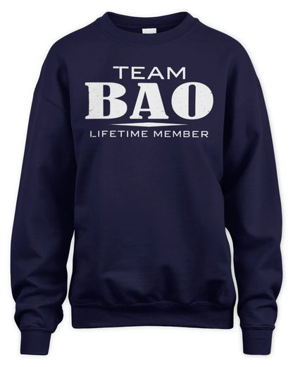 BAO BL62-K4-128 - Personalized “Team NAME Lifetime Member” - Unisex Sweatshirt - Navy