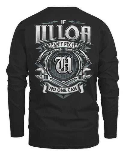 ULLOA AP81-K4-626 - Personalized Ahmed Quote Apparel “If Ahmed Can't Fix It, No One Can” - Men's Long Sleeved T-Shirt - Black