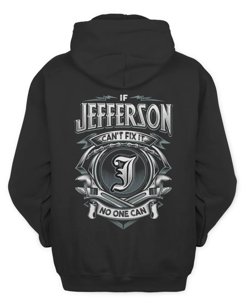 JEFFERSON AP81-K4-626 - Personalized Ahmed Quote Apparel “If Ahmed Can't Fix It, No One Can” - Unisex Hoodie - Black