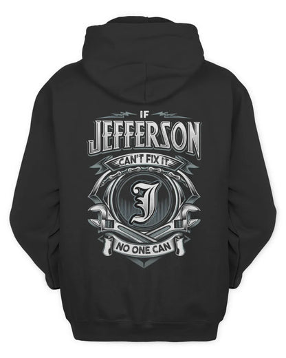 JEFFERSON AP81-K4-626 - Personalized Ahmed Quote Apparel “If Ahmed Can't Fix It, No One Can” - Unisex Hoodie - Black