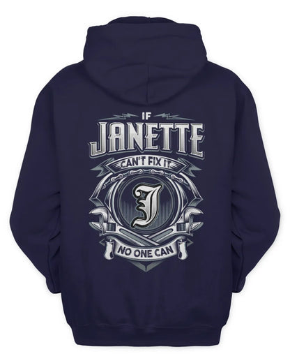 JANETTE AP81-K4-626 - Personalized Ahmed Quote Apparel “If Ahmed Can't Fix It, No One Can” - Unisex Hoodie - Navy