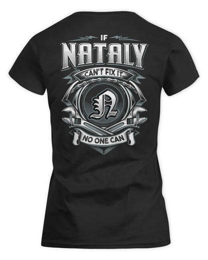 NATALY AP81-K4-626 - Personalized Ahmed Quote Apparel “If Ahmed Can't Fix It, No One Can” - Women's Standard T-Shirt - Black