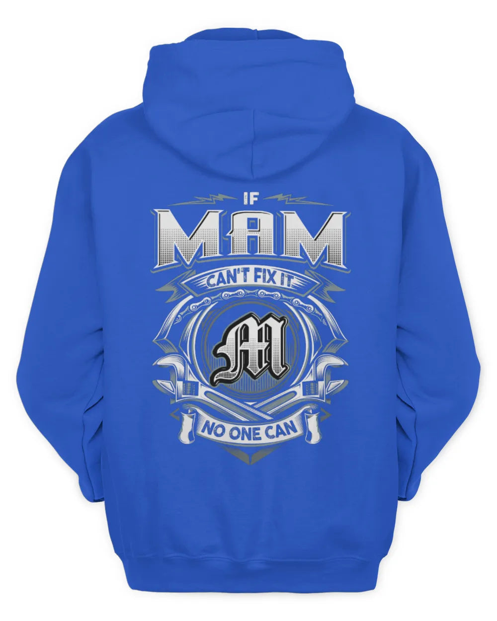 MAM AP81-K4-626 - Personalized Ahmed Quote Apparel “If Ahmed Can't Fix It, No One Can” - Unisex Hoodie - Royal