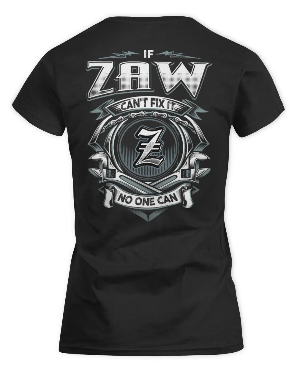 ZAW AP81-K4-626 - Personalized Ahmed Quote Apparel “If Ahmed Can't Fix It, No One Can” - Women's Standard T-Shirt - Black