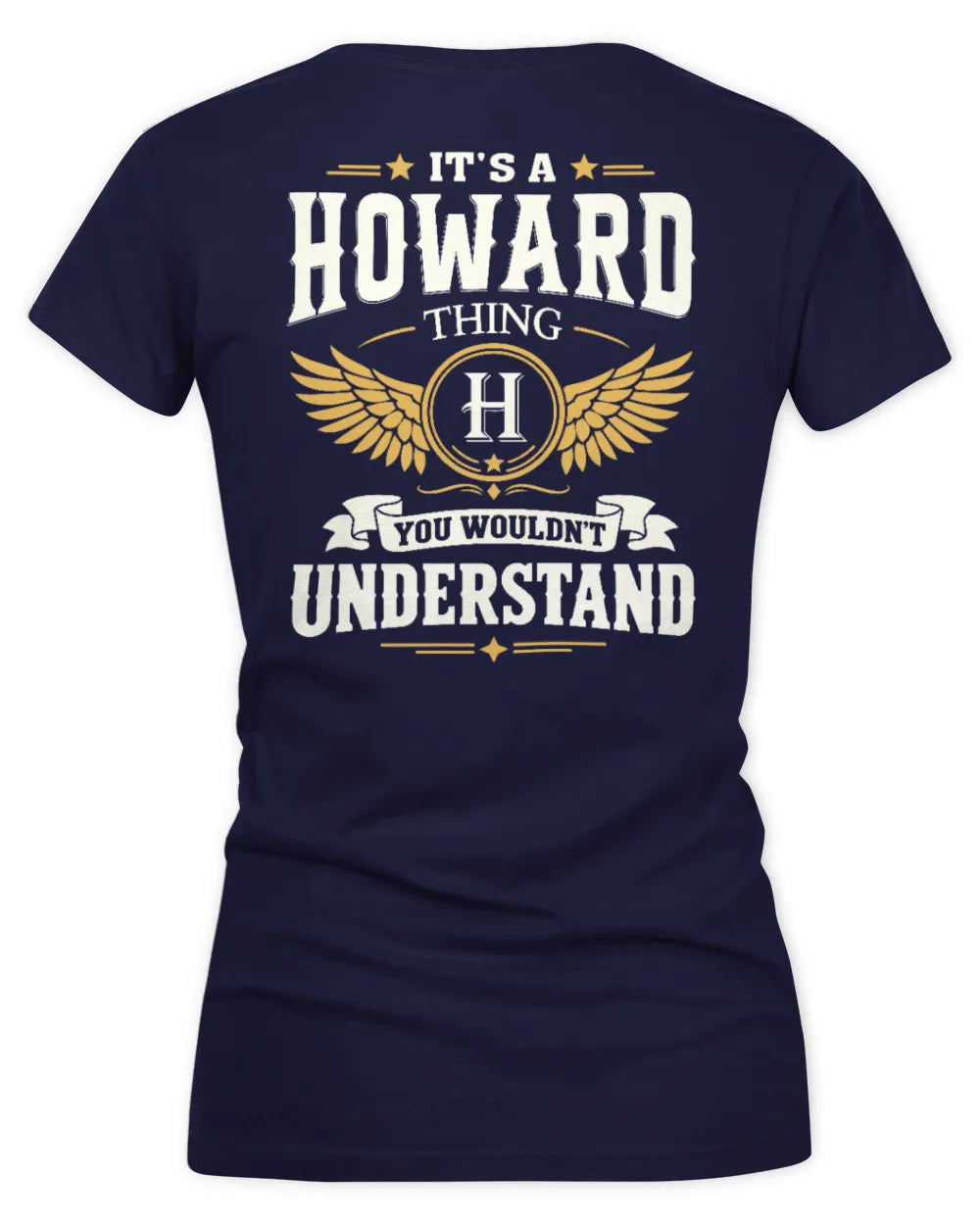 HOWARD KT06-M008 It’s a [NAME] Thing – You Wouldn’t Understand | Personalized Vintage T-Shirt - Women's V-Neck T-Shirt - Navy