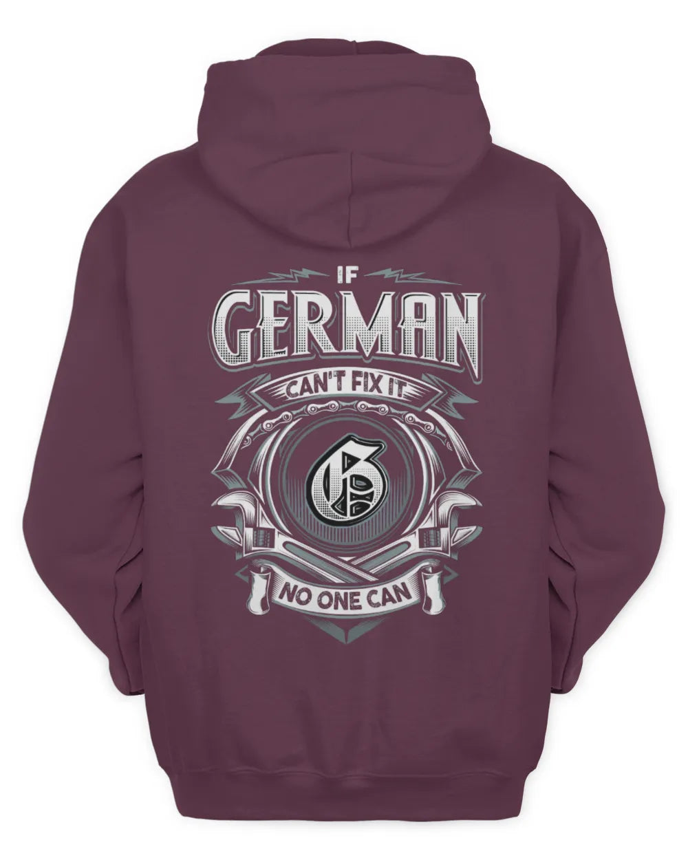 GERMAN AP81-K4-626 - Personalized Ahmed Quote Apparel “If Ahmed Can't Fix It, No One Can” - Unisex Hoodie - Maroon