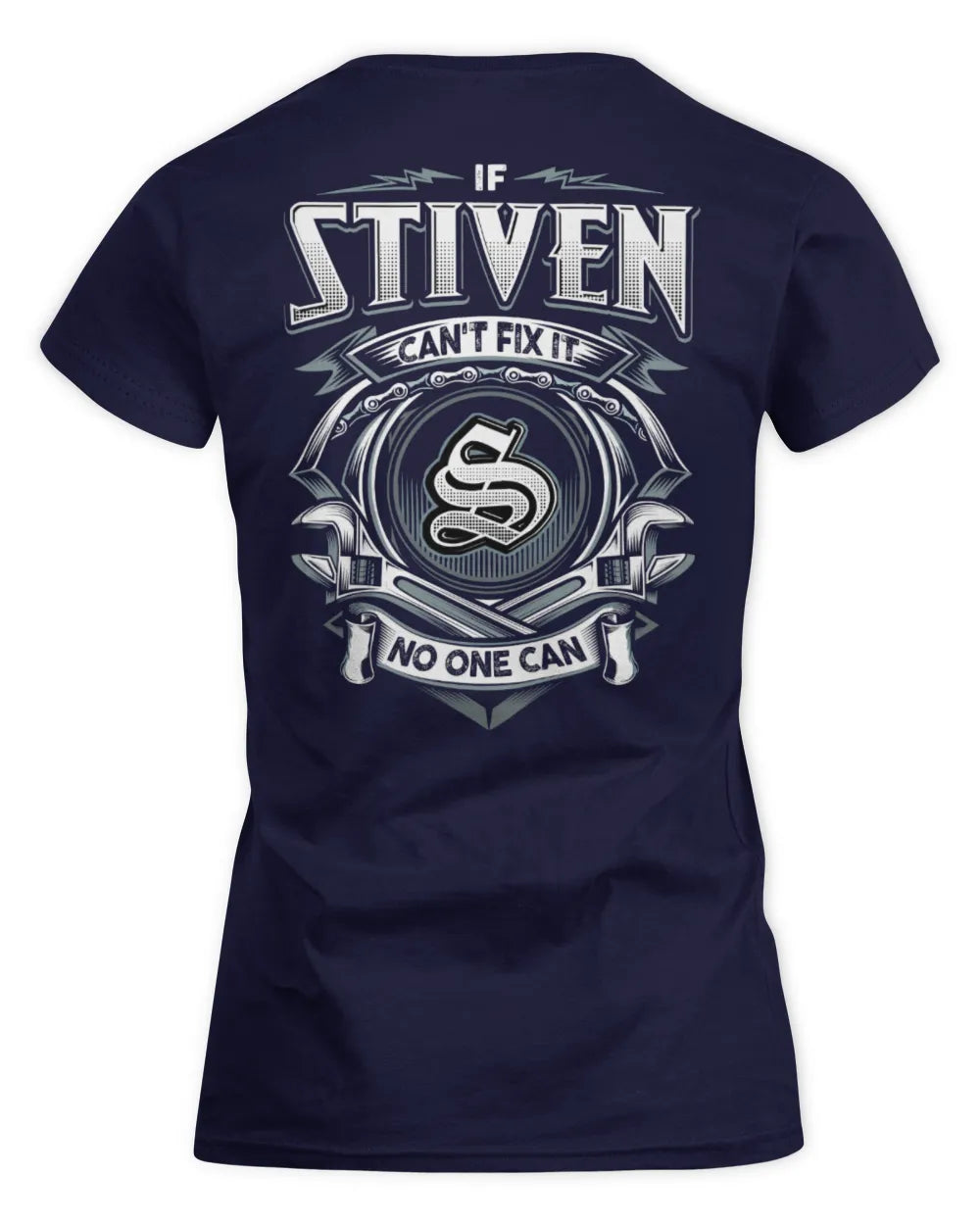 STIVEN AP81-K4-626 - Personalized Ahmed Quote Apparel “If Ahmed Can't Fix It, No One Can” - Women's Standard T-Shirt - Navy