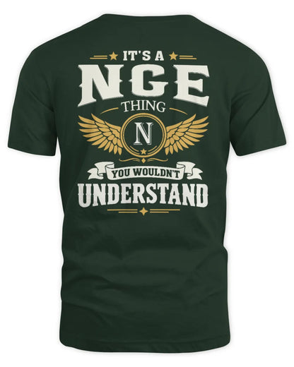 NGE KT06-M008 It’s a [NAME] Thing – You Wouldn’t Understand | Personalized Vintage T-Shirt - Unisex Standard T-Shirt - Forest Green