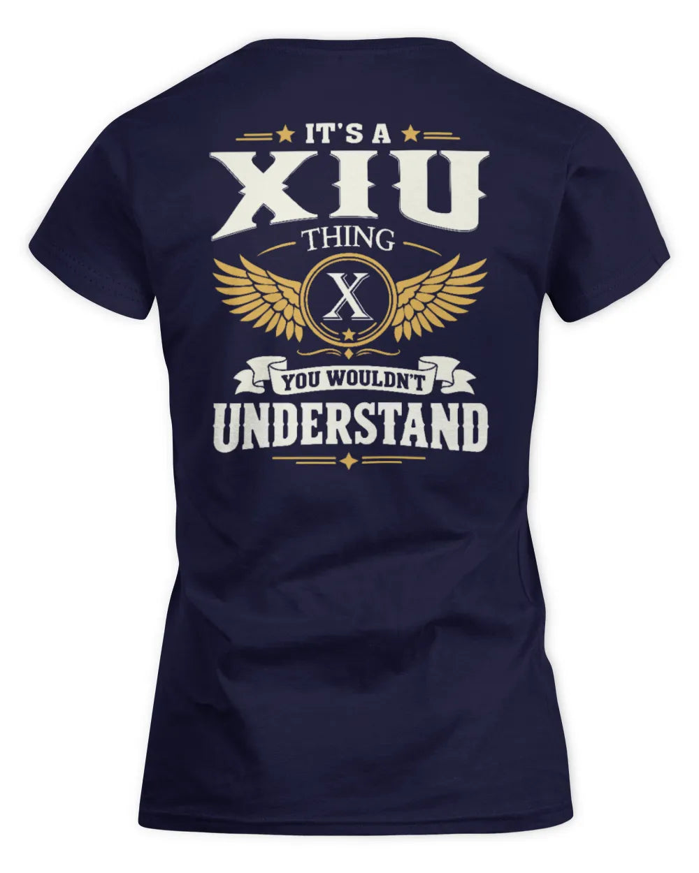 XIU KT06-M008 It’s a [NAME] Thing – You Wouldn’t Understand | Personalized Vintage T-Shirt - Women's Standard T-Shirt - Navy