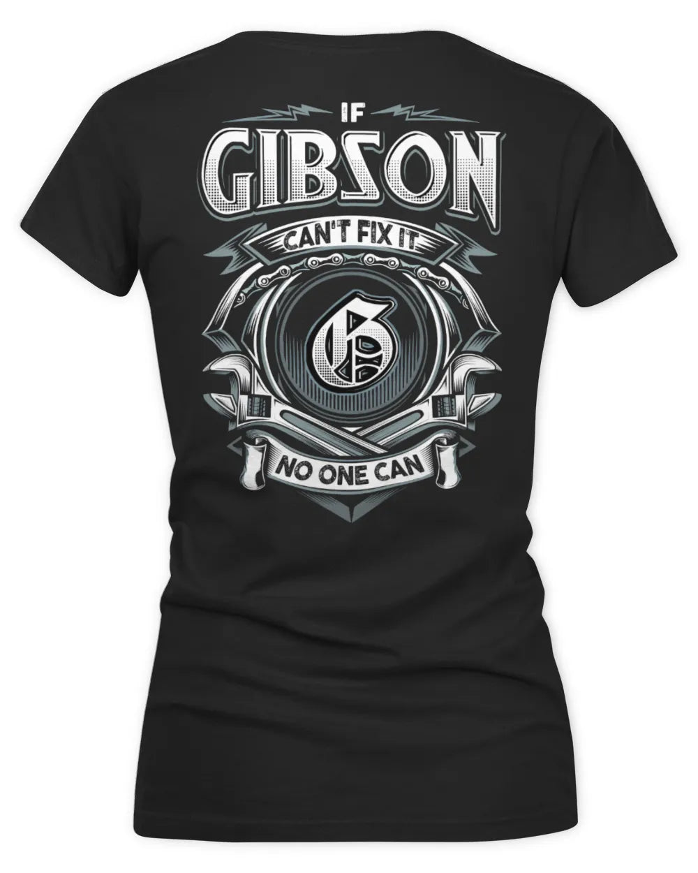 GIBSON AP81-K4-626 - Personalized Ahmed Quote Apparel “If Ahmed Can't Fix It, No One Can” - Women's V-Neck T-Shirt - Black