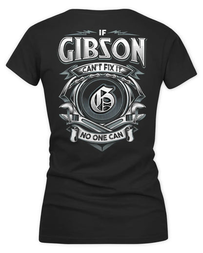 GIBSON AP81-K4-626 - Personalized Ahmed Quote Apparel “If Ahmed Can't Fix It, No One Can” - Women's V-Neck T-Shirt - Black