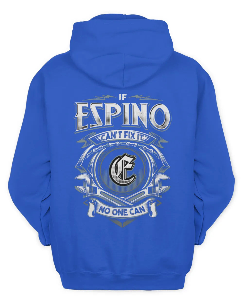 ESPINO AP81-K4-626 - Personalized Ahmed Quote Apparel “If Ahmed Can't Fix It, No One Can” - Unisex Hoodie - Royal