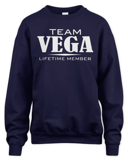 VEGA BL62-K4-128 - Personalized “Team NAME Lifetime Member” - Unisex Sweatshirt - Navy