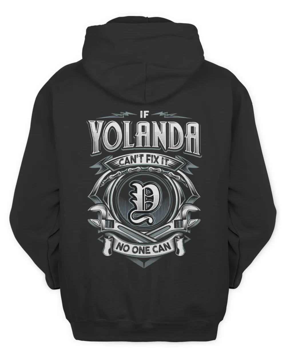 YOLANDA AP81-K4-626 - Personalized Ahmed Quote Apparel “If Ahmed Can't Fix It, No One Can” - Unisex Hoodie - Black