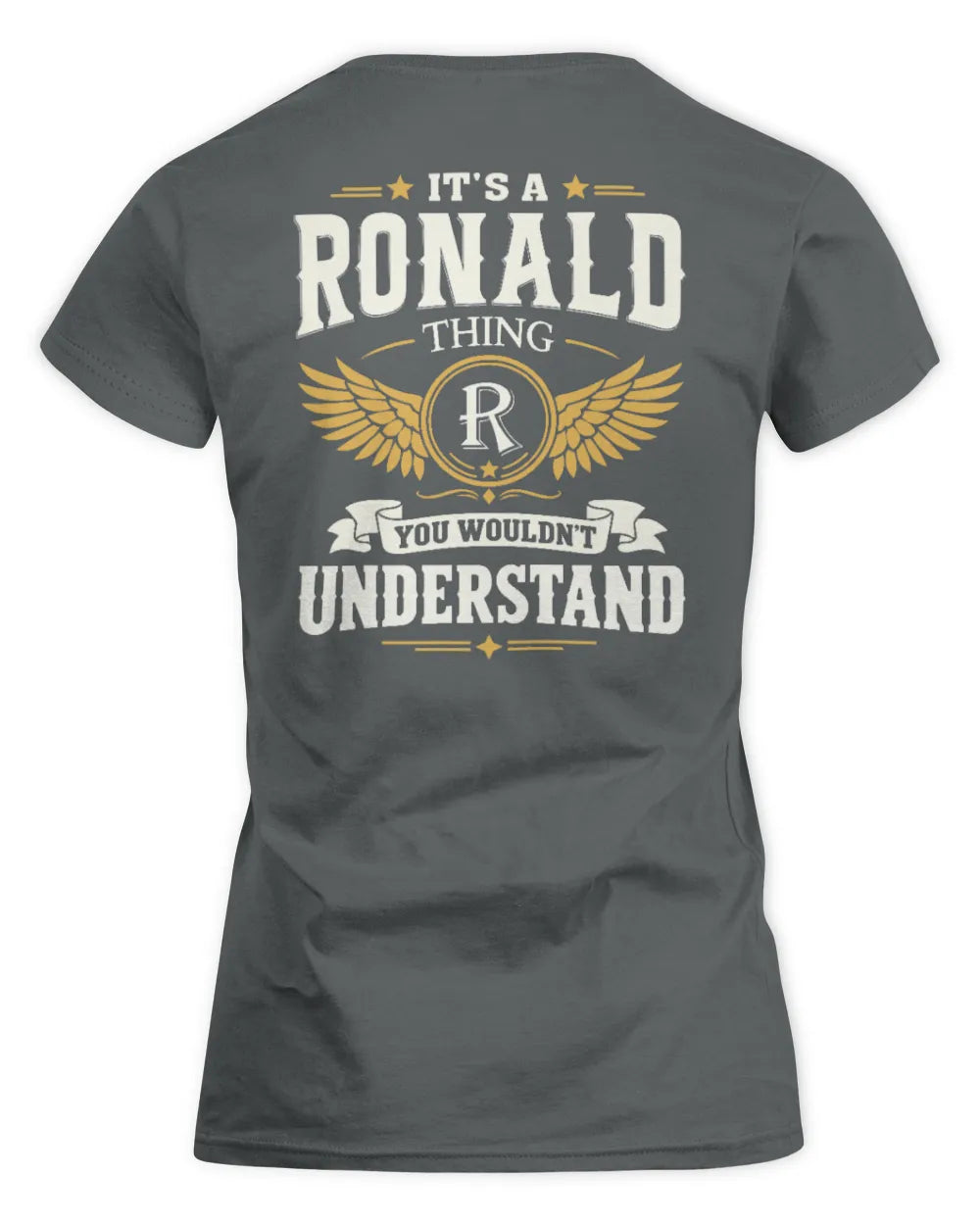 RONALD KT06-M008 It’s a [NAME] Thing – You Wouldn’t Understand | Personalized Vintage T-Shirt - Women's Standard T-Shirt - Charcoal