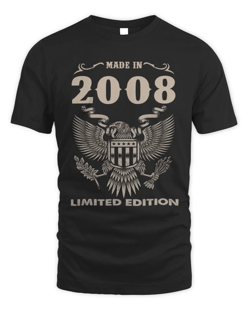 2008 HH89-K2 – Classic Birth Year Limited Edition T-Shirt - Unisex Standard T-Shirt - Black