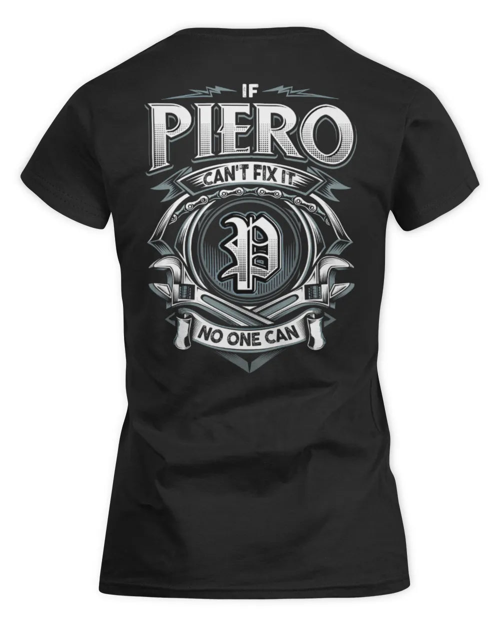 PIERO AP81-K4-626 - Personalized Ahmed Quote Apparel “If Ahmed Can't Fix It, No One Can” - Women's Standard T-Shirt - Black