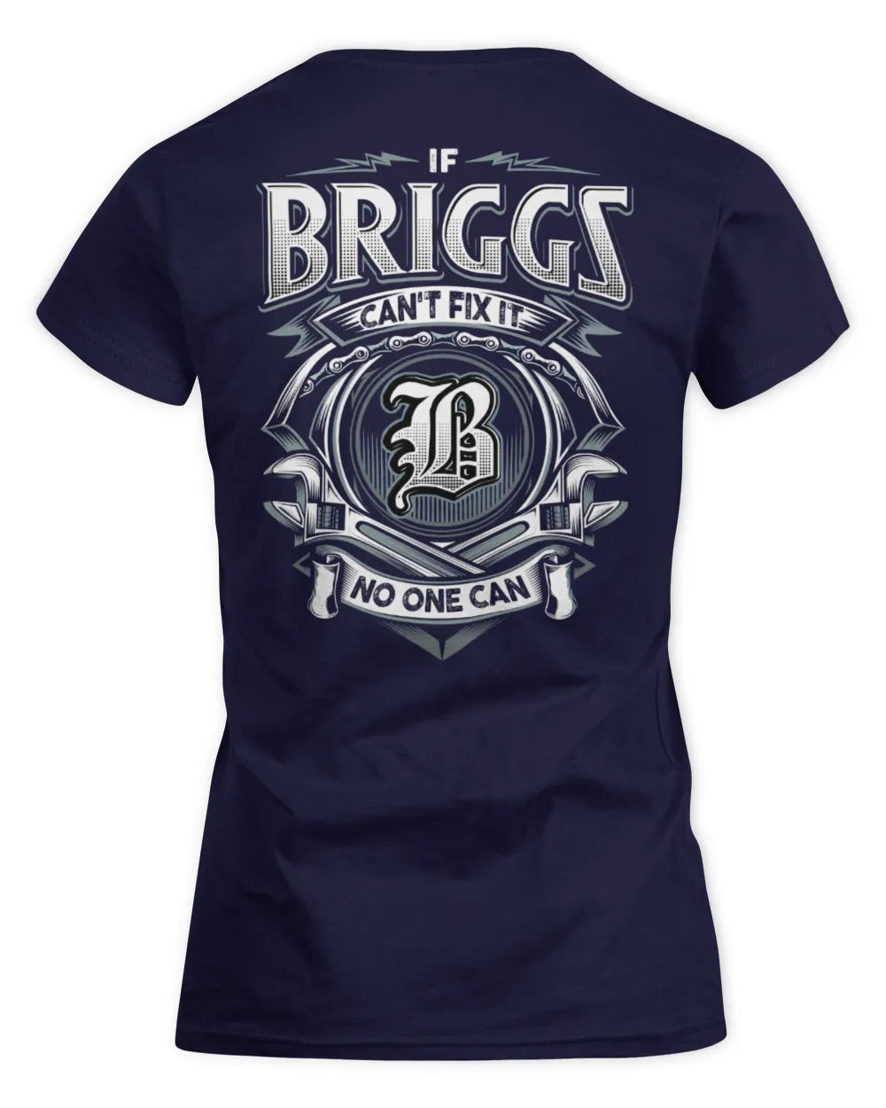 BRIGGS AP81-K4-626 - Personalized Ahmed Quote Apparel “If Ahmed Can't Fix It, No One Can” - Women's Standard T-Shirt - Navy