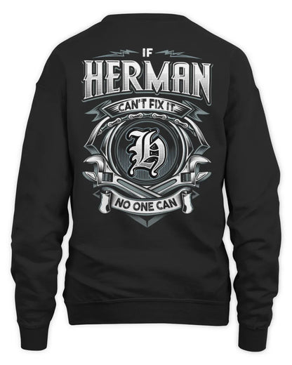 HERMAN AP81-K4-626 - Personalized Ahmed Quote Apparel “If Ahmed Can't Fix It, No One Can” - Unisex Sweatshirt - Black
