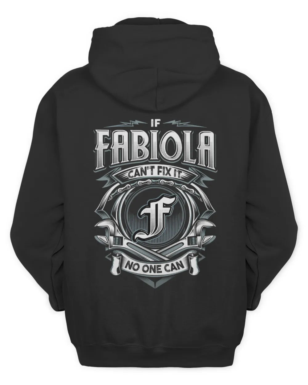 FABIOLA AP81-K4-626 - Personalized Ahmed Quote Apparel “If Ahmed Can't Fix It, No One Can” - Unisex Hoodie - Black