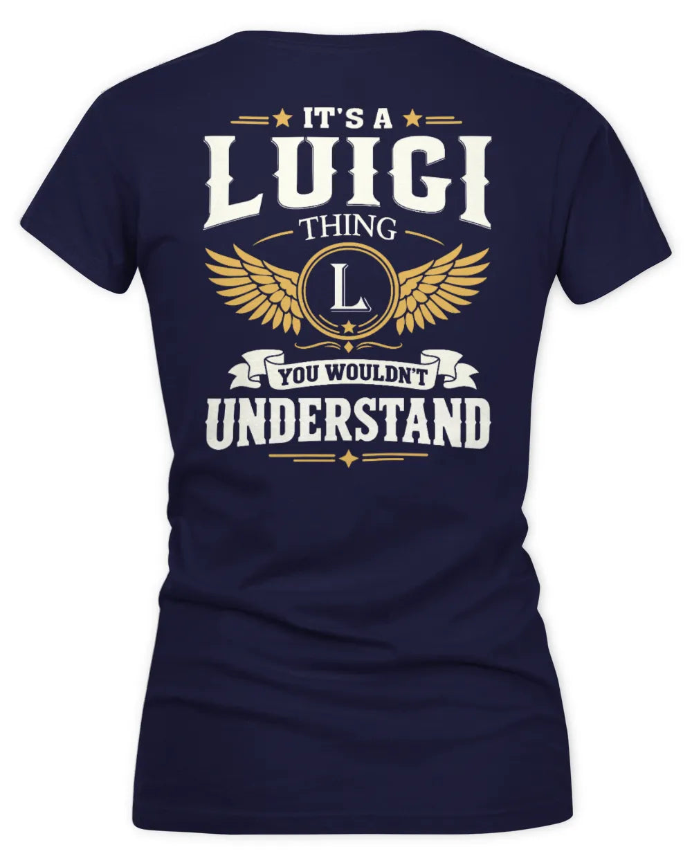 LUIGI KT06-M008 It’s a [NAME] Thing – You Wouldn’t Understand | Personalized Vintage T-Shirt - Women's V-Neck T-Shirt - Navy