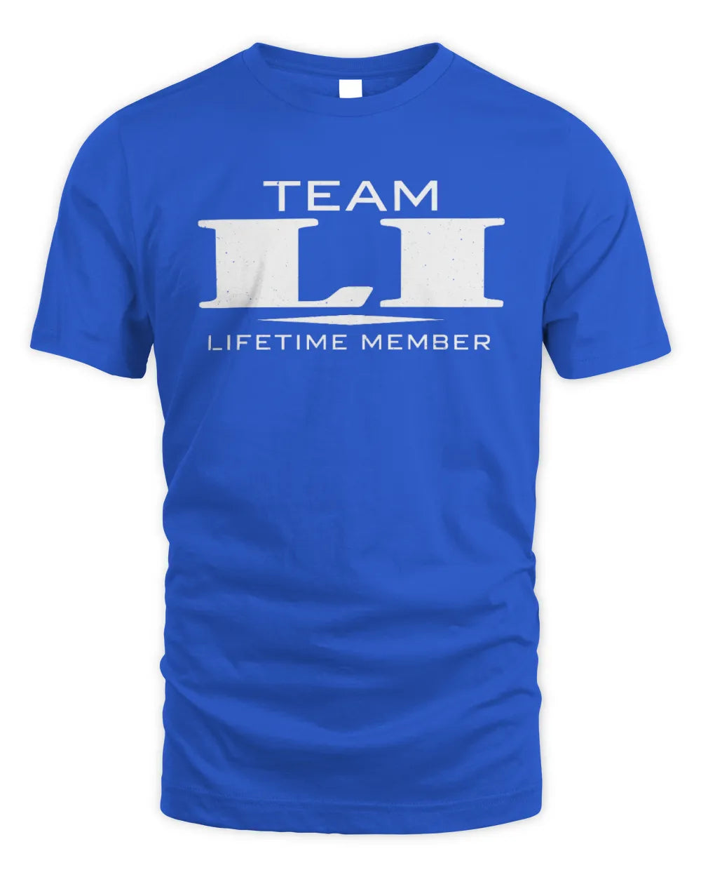 LI BL62-K4-128 - Personalized “Team NAME Lifetime Member” - Unisex Standard T-Shirt - Royal