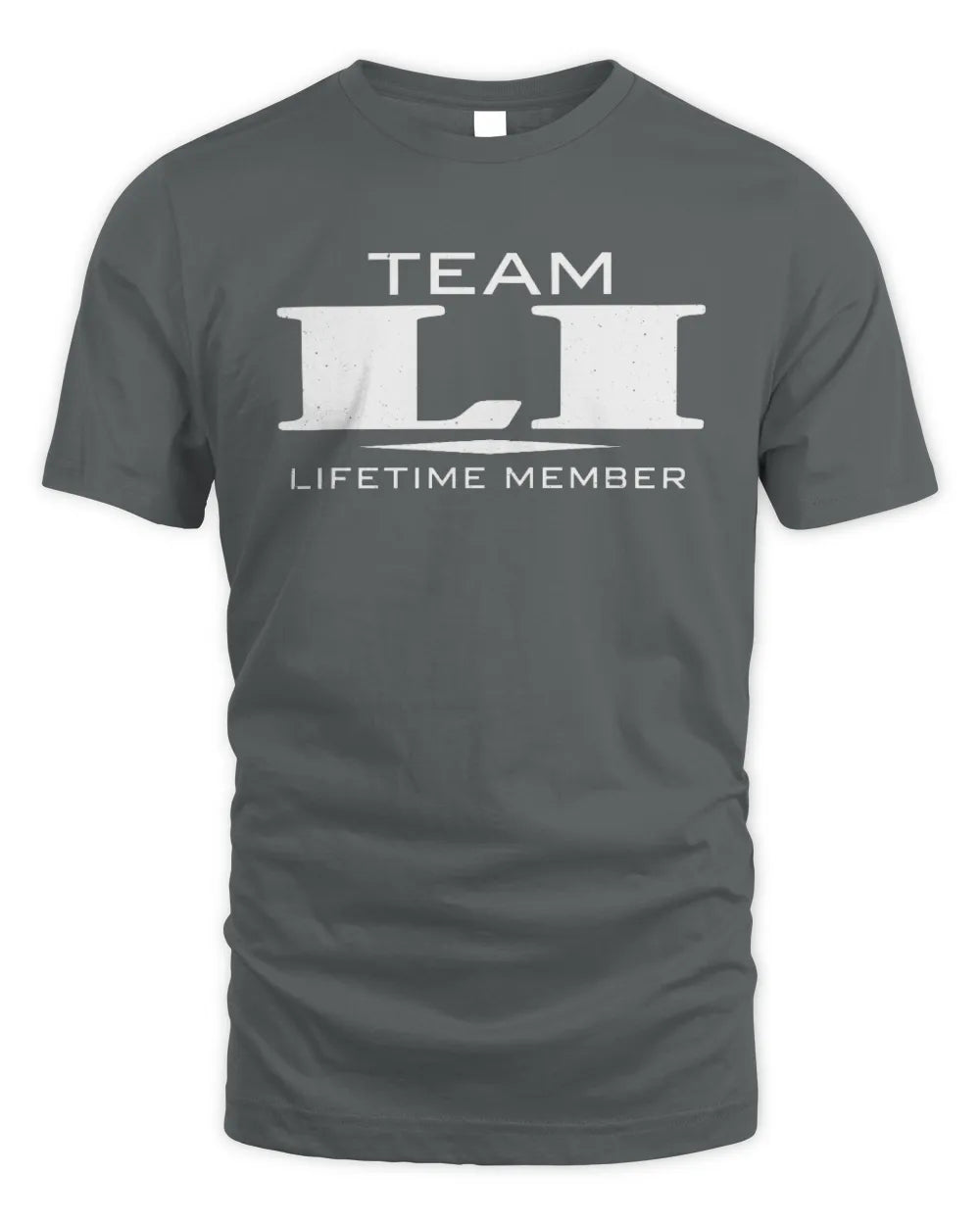 LI BL62-K4-128 - Personalized “Team NAME Lifetime Member” - Unisex Standard T-Shirt - Charcoal