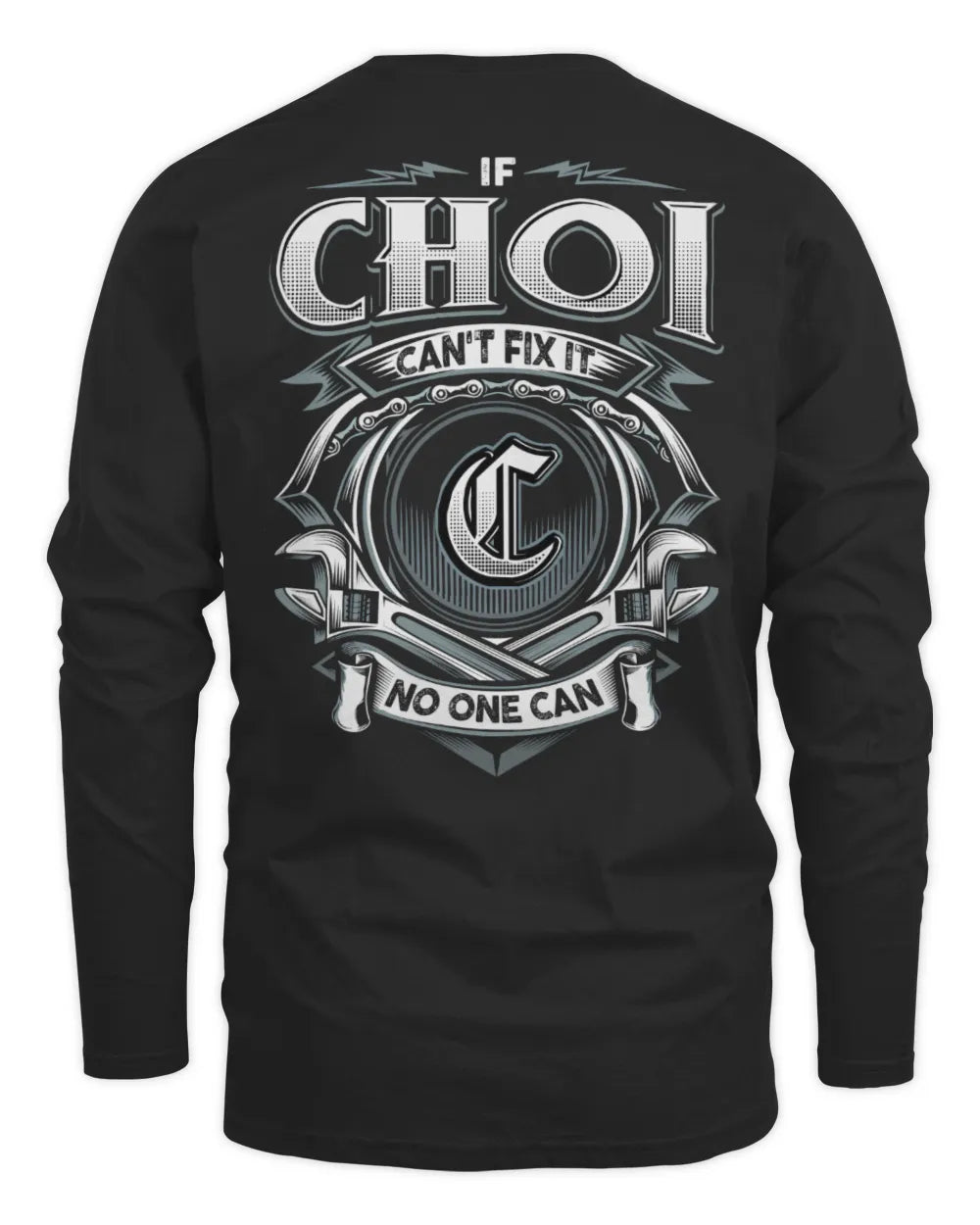 CHOI AP81-K4-626 - Personalized Ahmed Quote Apparel “If Ahmed Can't Fix It, No One Can” - Men's Long Sleeved T-Shirt - Black