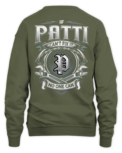 PATTI AP81-K4-626 - Personalized Ahmed Quote Apparel “If Ahmed Can't Fix It, No One Can” - Unisex Sweatshirt - Military Green