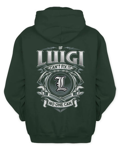 LUIGI AP81-K4-626 - Personalized Ahmed Quote Apparel “If Ahmed Can't Fix It, No One Can” - Unisex Hoodie - Forest Green