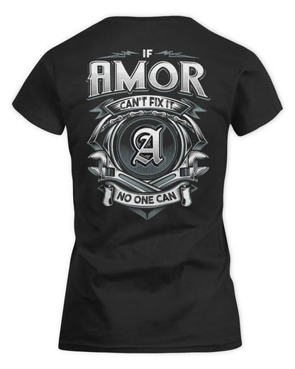 AMOR AP81-K4-626 - Personalized Ahmed Quote Apparel “If Ahmed Can't Fix It, No One Can” - Women's Standard T-Shirt - Black