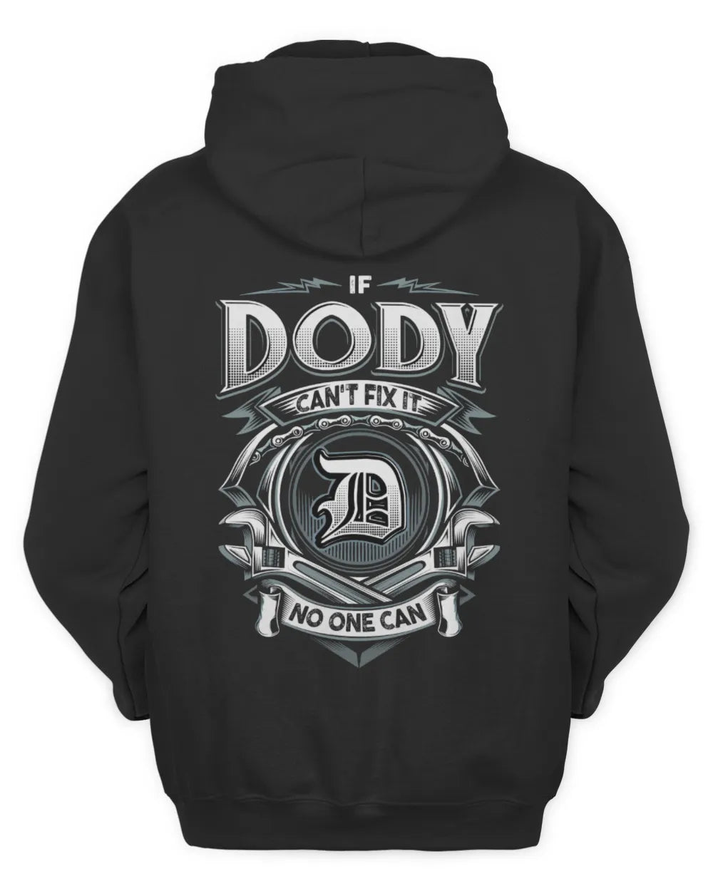 DODY AP81-K4-626 - Personalized Ahmed Quote Apparel “If Ahmed Can't Fix It, No One Can” - Unisex Hoodie - Black