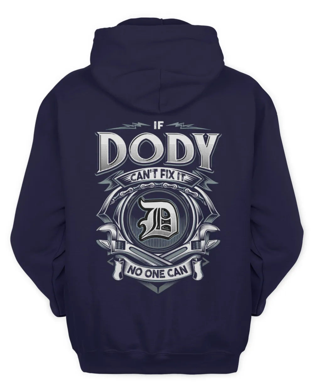 DODY AP81-K4-626 - Personalized Ahmed Quote Apparel “If Ahmed Can't Fix It, No One Can” - Unisex Hoodie - Navy