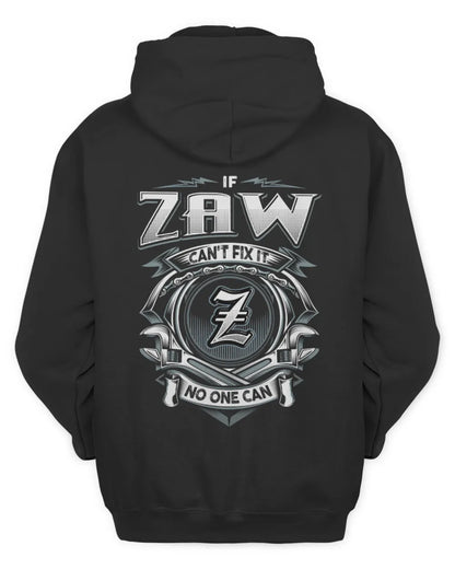 ZAW AP81-K4-626 - Personalized Ahmed Quote Apparel “If Ahmed Can't Fix It, No One Can” - Unisex Hoodie - Black