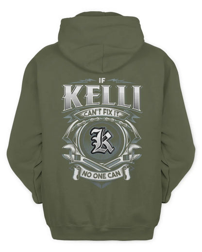 KELLI AP81-K4-626 - Personalized Ahmed Quote Apparel “If Ahmed Can't Fix It, No One Can” - Unisex Hoodie - Military Green