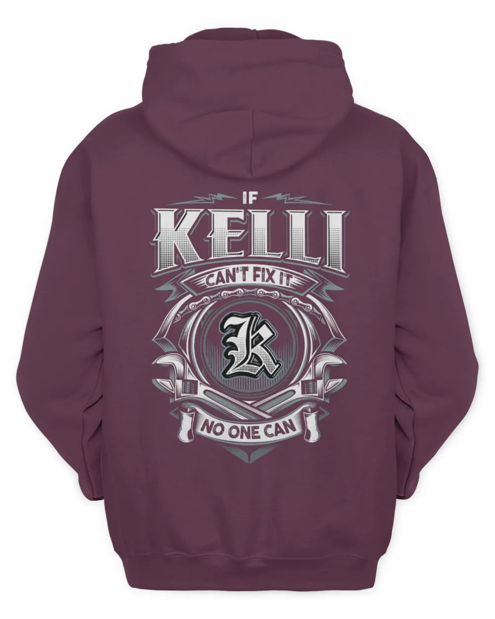 KELLI AP81-K4-626 - Personalized Ahmed Quote Apparel “If Ahmed Can't Fix It, No One Can” - Unisex Hoodie - Maroon