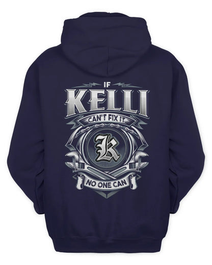 KELLI AP81-K4-626 - Personalized Ahmed Quote Apparel “If Ahmed Can't Fix It, No One Can” - Unisex Hoodie - Navy