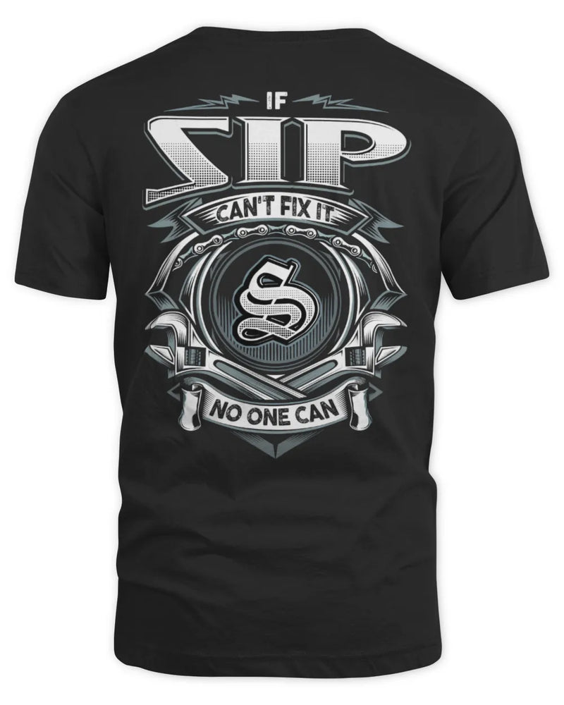 SIP AP81-K4-626 - Personalized Ahmed Quote Apparel “If Ahmed Can't Fix It, No One Can” - Unisex Standard T-Shirt - Black